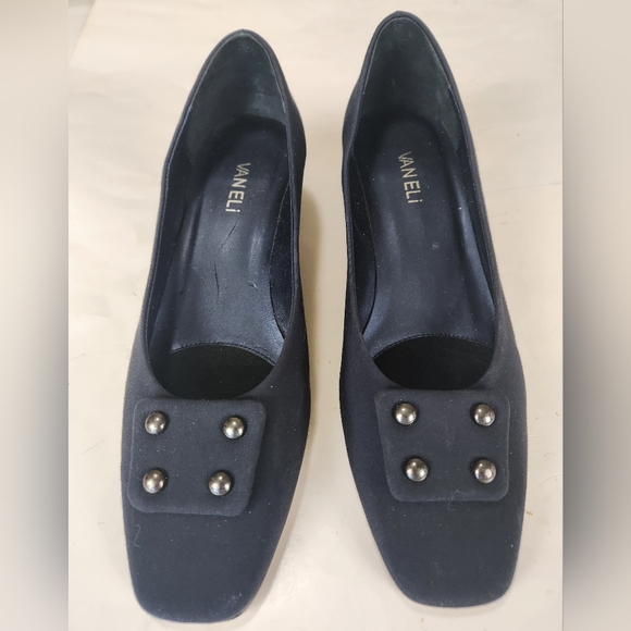 Vaneli Women's Black Block Heel Shoes size 10 - Picture 3 of 11